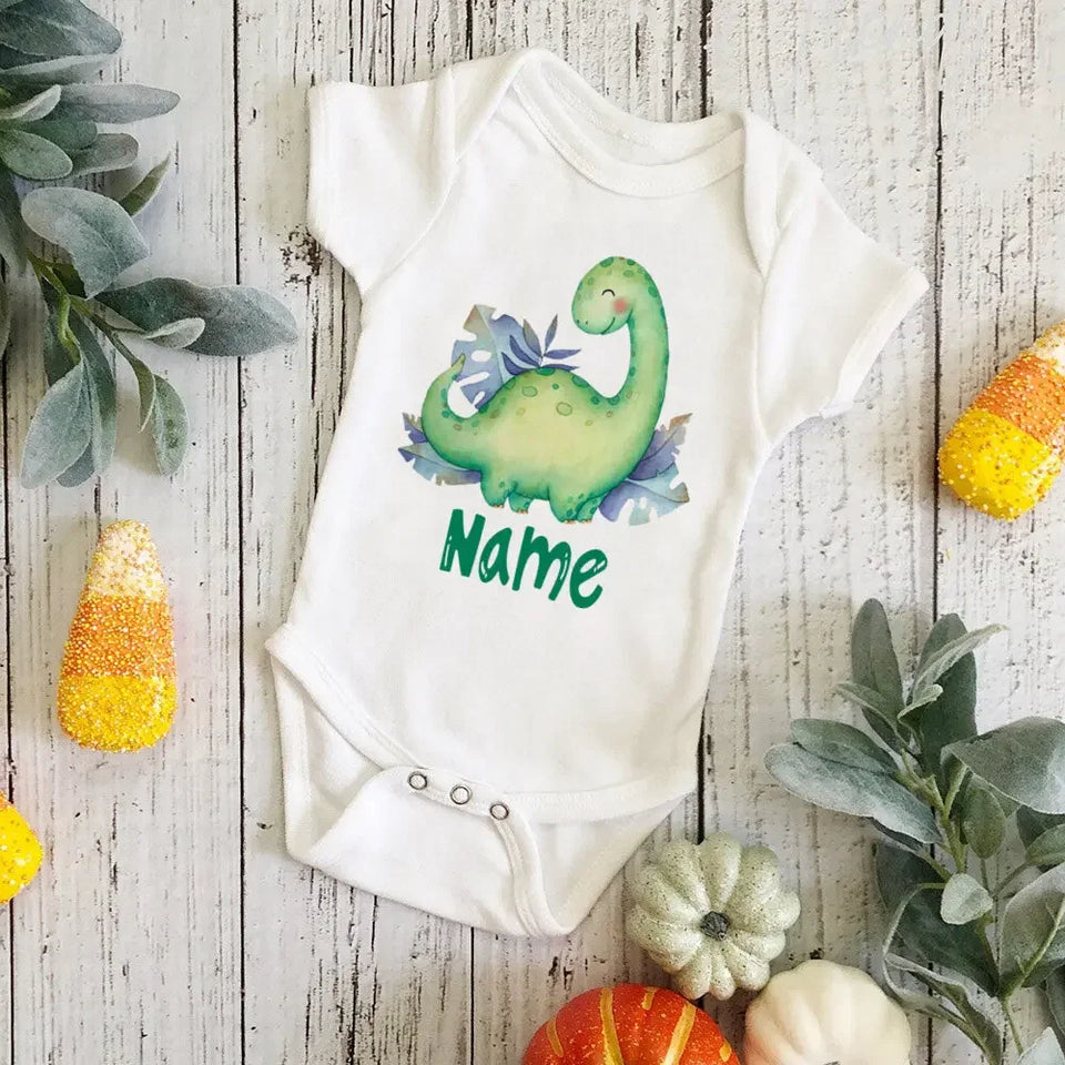 Personalized Monkey with Name Baby Jumpsuit Baby