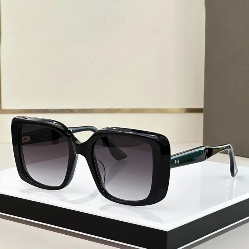 Brand Designer Sunglasses Mens Gradient Oversized Big Acetate Frame Trendy Thick Rectangle Sun Glasses