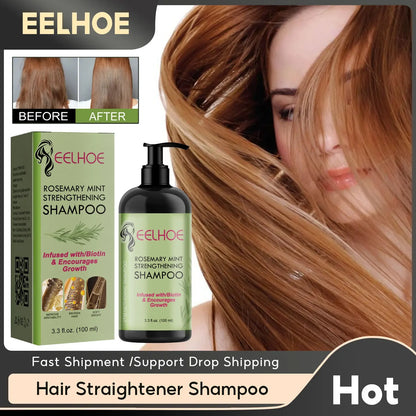 Hair Straightener Shampoo Repair Dry Frizzy Damage Anti Itch Dandruff Cleaning Scalp Treatment Refreshing Rosemary Mint Shampoo