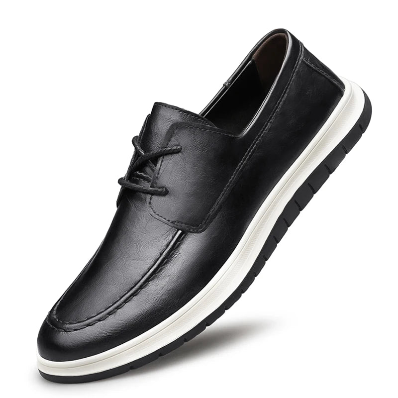 Mens Genuine Leather Shoes Senior Business Shoes New Fashion Casual Wedding Party Shoes Lace Up Warm Plush Mans Oxford Footwear