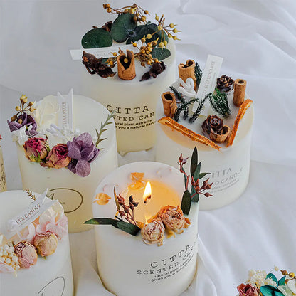 CITTA Floral Scented Candles, for Home, Wedding, Party, Birthday