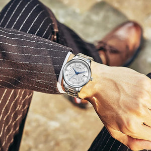 MIGE brand business steel mechanical watches for men japan 82s0 movement waterproof automatic luxury Casual sapphire mens watch