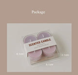 4pcs Handmade Tea Light Scented Candle Aromatherapy Soy Wax Candles