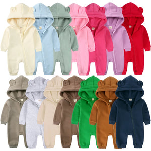 New Hot Sale Baby Boys Girls Clothes Long Sleeve Rompers