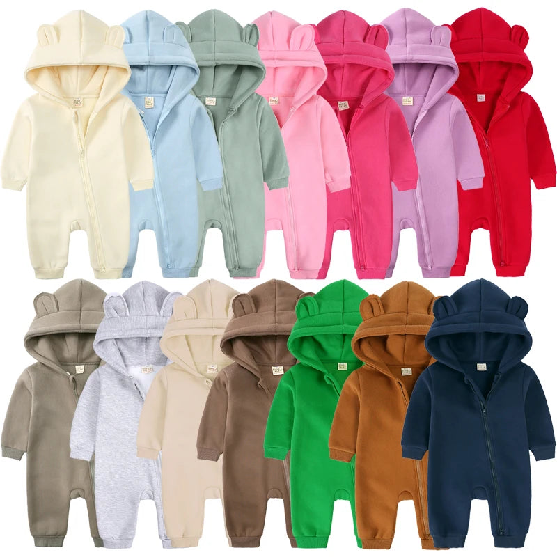 New Hot Sale Baby Boys Girls Clothes Long Sleeve Rompers