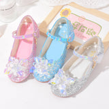Party Dresses Shoes Heel Girls Glitter Elegant Girl Heels Shoes Child Shoe Low Heeled