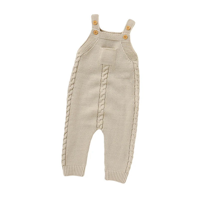 Newborn Baby Romper Knitted Infant Boy Jumpsuit Sleeveless