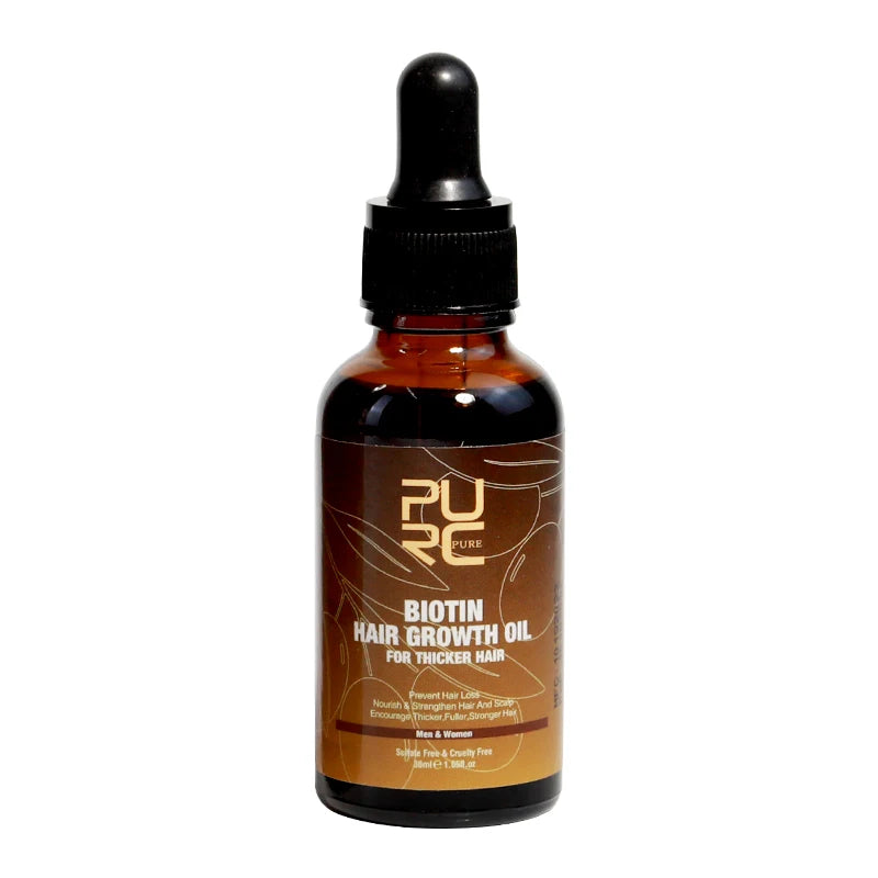 PURC Biotin Hair Shampoo Conditioner for Men Women Scalp Treatment Cleaning Hair Root Nourish Smooth Hair Oil Care Products Set