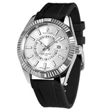 SAPPHERO Mens Watches luxury Business Stainless steel Wristwatch 100m Waterproof Bleu Quartz luminous Clock Gift for Men