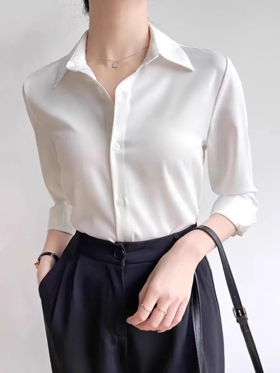 Women's Long Sleeve shirt Work Wear Fashion