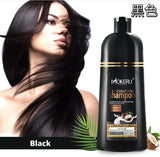 500ml Coconut Dye Shampoo Oil Essence Hair Color Shampoo Instant Hair Dye Shampoo Covering Gray Hair Permanent Moisturizing Hair