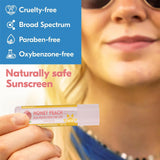 Peach and Banana Sunscreen Lip Balm SPF 30 UVA Protects Lips Moisturizing Colorless lip balm