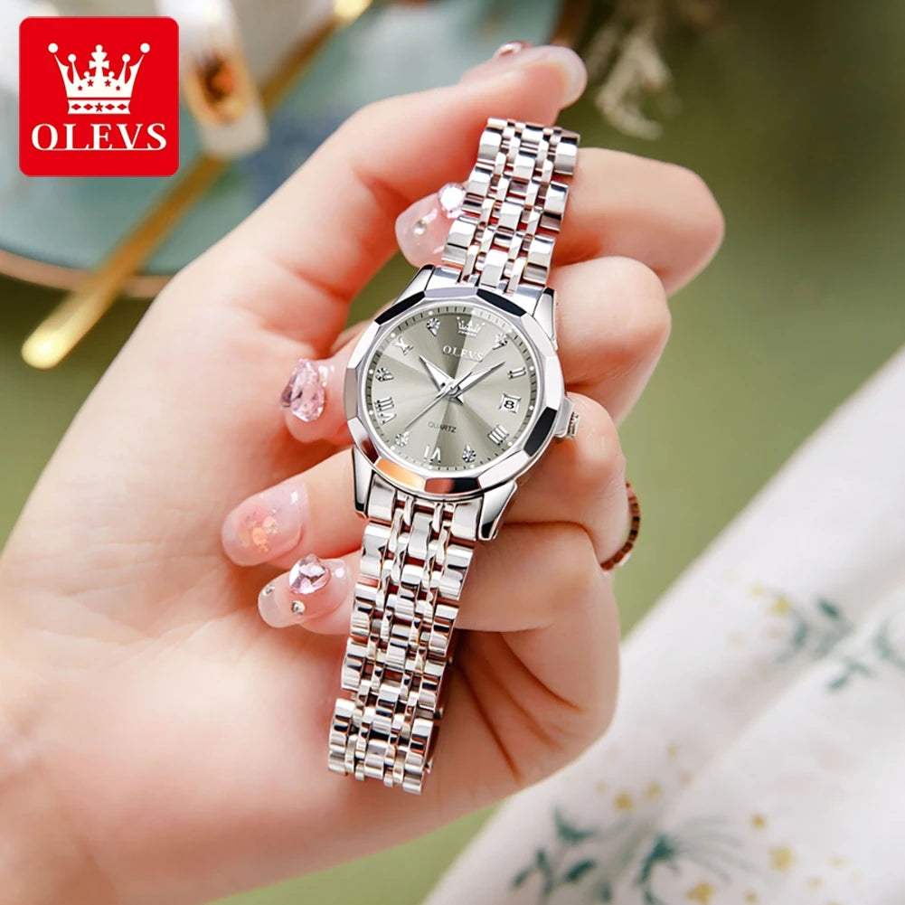 OLEVS Elegant Fashion Women's Watches Luxury Brand Original Quartz Watch