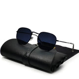Metal Vintage Sunglasses Men Luxury Brand Polygon Glasses Men