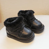 Baby Girls Snow Boots Winter Boys Outdoor Ankle Boots Children Warm Cotton Shoes Non-slip Windproof waterproof Kids Infant Shoes