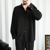 Shirt Men Solid  Long sleeved Shirt For Men Korean Fashion Shirts