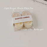 4pcs Handmade Tea Light Scented Candle Aromatherapy Soy Wax Candles