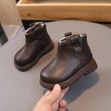 New Trend Back Zipper chimney boots for toddler girl Cozy Velvet Newborn Baby Boy Short Boots Winter Birthday Party Shoes G10303
