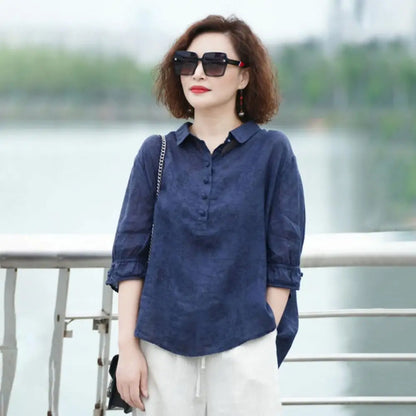 Commuter Style Shirt Stylish Women's Button-up Shirts