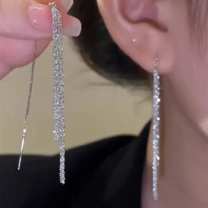 New Long Tassel Chain Dangle Earrings for Women girl Trend Korean Fashion Fine Earring Wedding Luxury Y2K Jewelry Wholesale