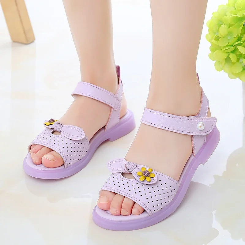 Girls Princess Sandals Cute Children Summer Beach Shoes