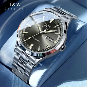 Carnival Top Brand Luxury MIYOTA Mechanical Watch Men High-end Stainless Steel Sapphire Automatic Watch Business Mens Wristwatch