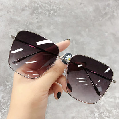 Sunglasses Women Men Retro Alloy Frame  Luxury Brand Design Business Travel Drive Sun Glasses