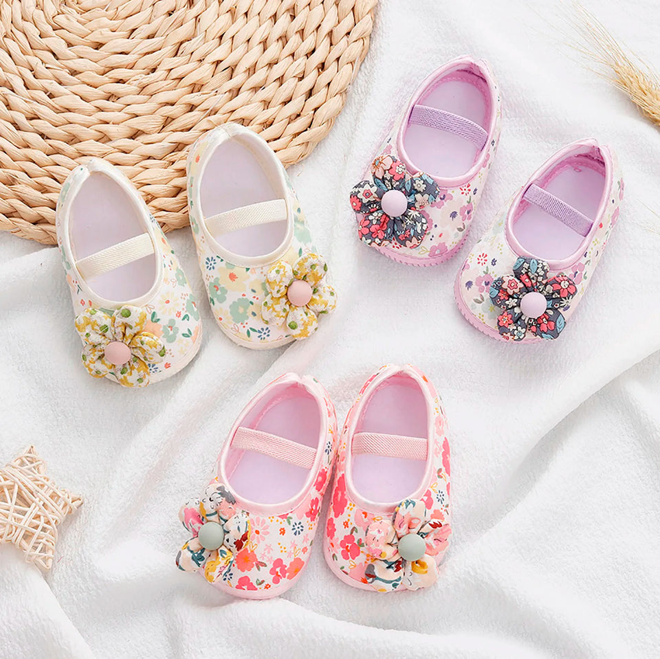 Rainbow Sandals Boys Baby Girls Soft Shoes Walkers Shoes Colorful Flowers Princess