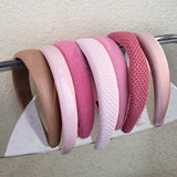 Sweet Romantic Pink  Headband Sponge Wide Hair Band for Woman Girl Temperament Hair