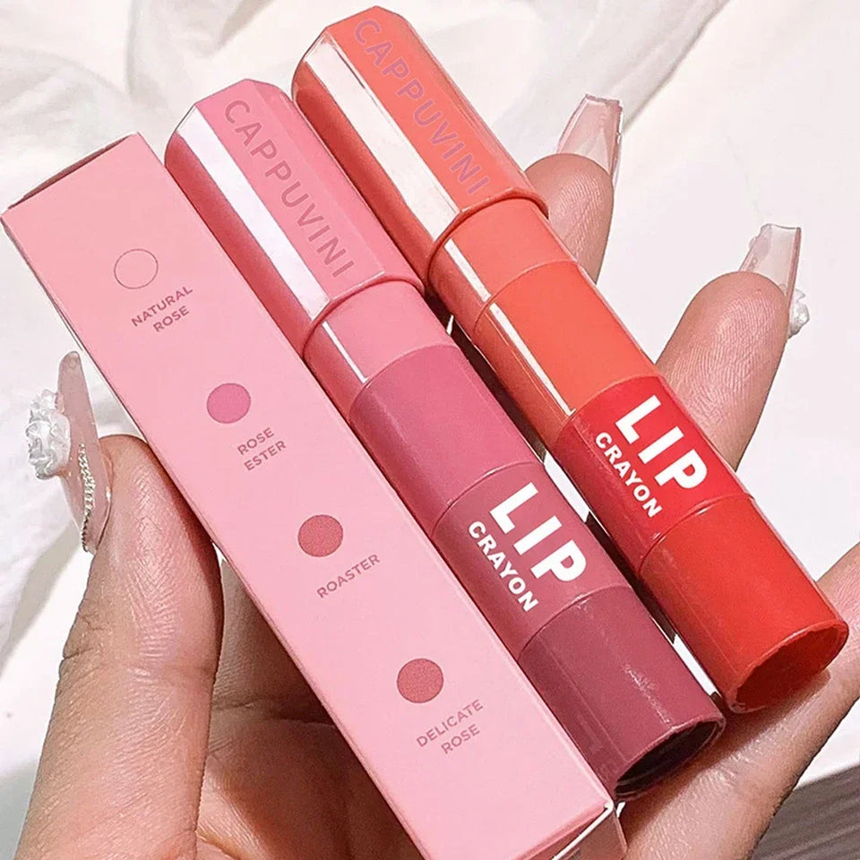 Matte Lipstick Pen 4 Colors In 1 Nude Pink Matte Lip Gloss Waterproof Long Lasting Lipstick