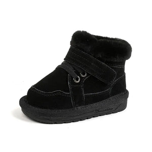 Fashion Baby Cotton Shoes Winter Plush Warm Snow Boots Toddler Infant Soft Bottom boots Non-slip Walkers Kids shoes for Boy Girl
