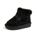 Fashion Baby Cotton Shoes Winter Plush Warm Snow Boots Toddler Infant Soft Bottom boots Non-slip Walkers Kids shoes for Boy Girl