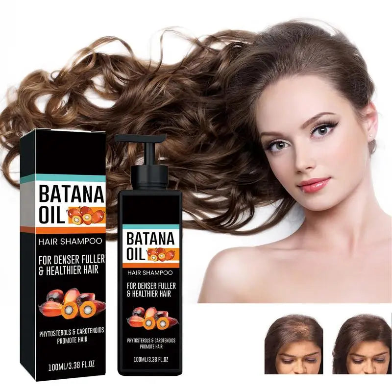 Hair Growth Shampoo Batana Oil Repairing Nourishing Natural Shampoo Scalp Cleansing Shampoo Hair Care 100ml