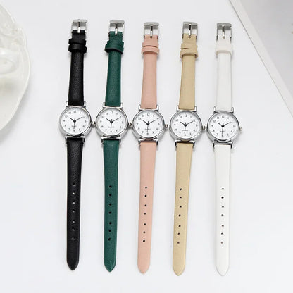 Fashion Small Dial Casual Watch Luxury Women Brand Quartz Alloy Watch Ladies Leather Wristwatch for Women Zegarek Damski