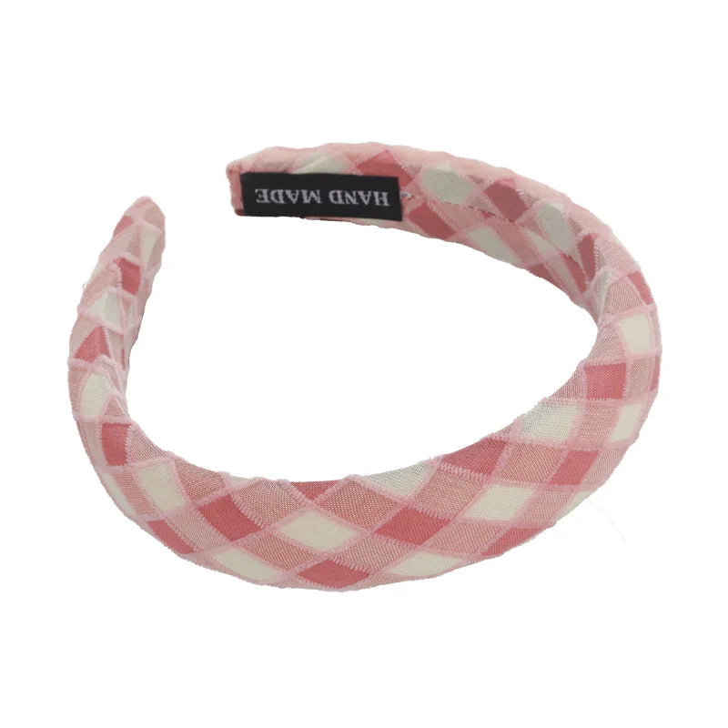 Sweet Romantic Pink  Headband Sponge Wide Hair Band for Woman Girl Temperament Hair