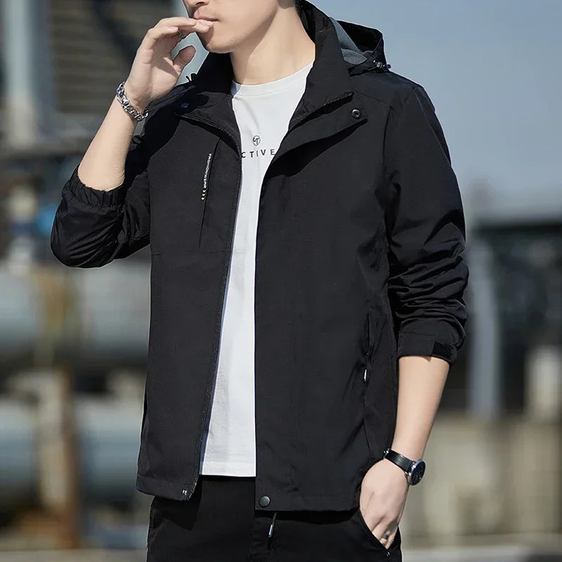 Men's Autumn Winter Jacket Plush Waterproof Male Spring Cotton Male Casual Windproof Jackets Hombre Coat Men Windbreak