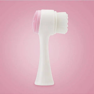 3D Silicone Face Cleansing Brush Double-Sided Facial Cleaning Tool Pore Cleaner Exfoliator Soft Bristle Face Cleaning Brush