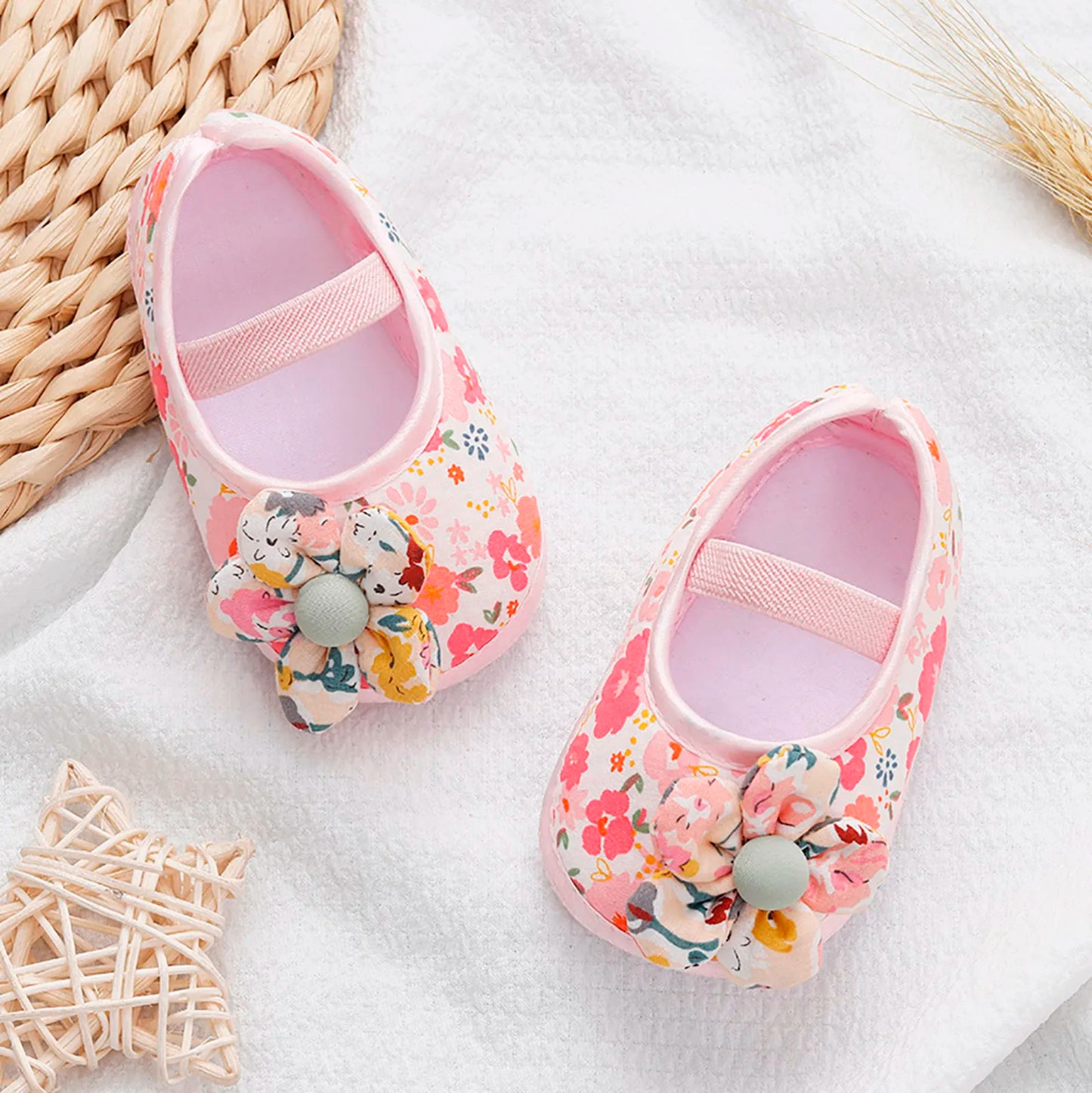 Rainbow Sandals Boys Baby Girls Soft Shoes Walkers Shoes Colorful Flowers Princess Shoes Flat Walkers Summer Shoes zapatillas