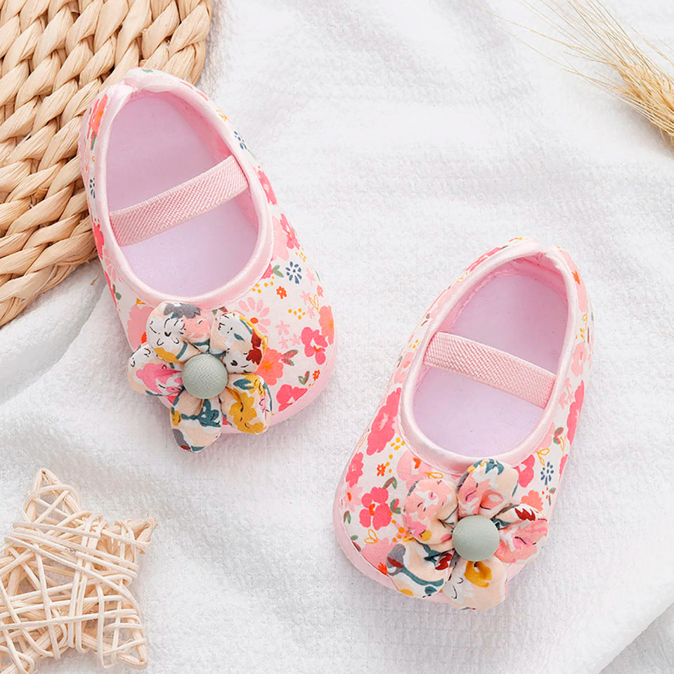 Rainbow Sandals Boys Baby Girls Soft Shoes Walkers Shoes Colorful Flowers Princess