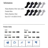 10 Pairs / Pack Men's Anti-Bacterial Man Ankle Socks Men