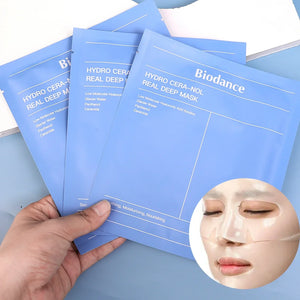 10Pcs Bio-Collagen Face Mask Firming Nourish Brightening Soft Gel Split Mask Shrink Pores Deep Hydrating Night Moisturized Masks