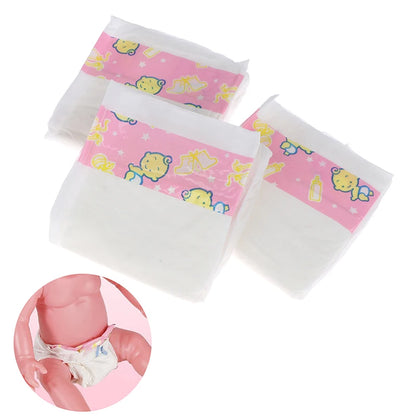 3pcs Diaper Pants Wear for Doll Accessory Gift Baby Born Accessories Kid DIY Toys