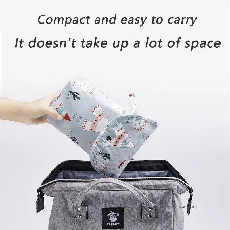 Baby Diaper Bag Waterproof Wet Dry Pack Mummy Storage Pouch Nappy Organizer