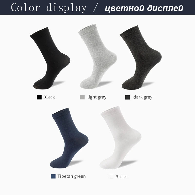 10Pairs Men Socks Organic Cotton