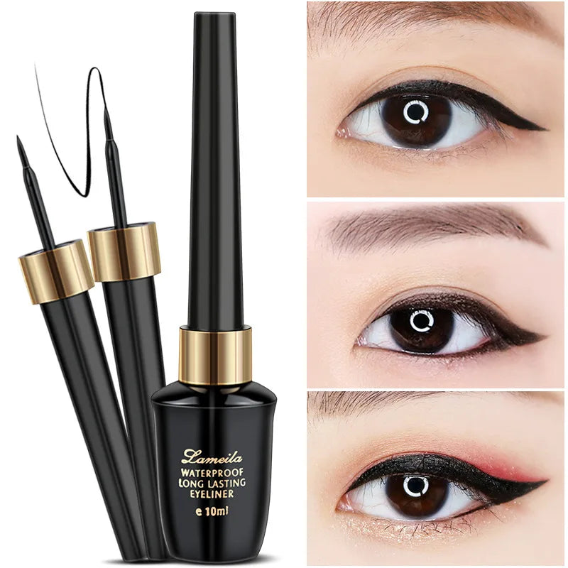 Black Ultra-fine Small Brush Head Liquid Eyeliner Pencil Waterproof Eye Liner Pen Eye Makeup Long-lasting Eyeliner Cosmetics