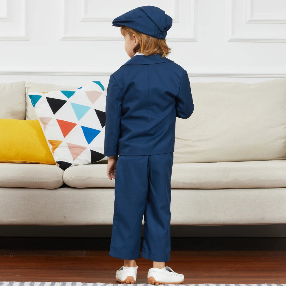 Baby Suit Toddler Boys Tuxedo Kids Formal Wedding Dress Ring Bearer Outfit
