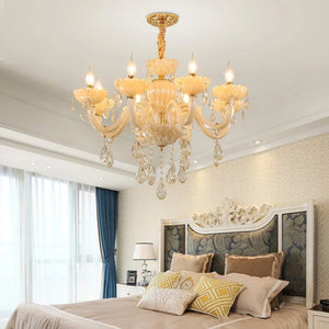 European Crystal Pendent Lamp Candle Lamp Luxury Art Living Room Restaurant Bedroom