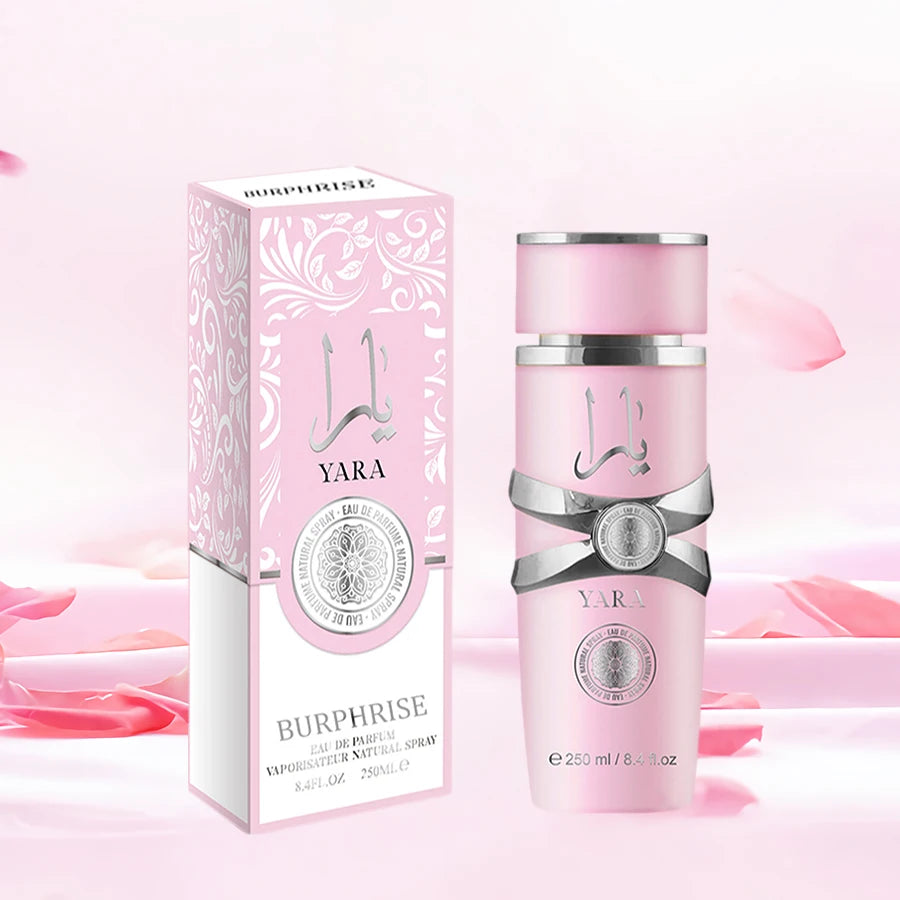 250ML 8.4FL.OZ Amber Vanilla Yara Perfume, Long Lasting Gourmand Fragrance