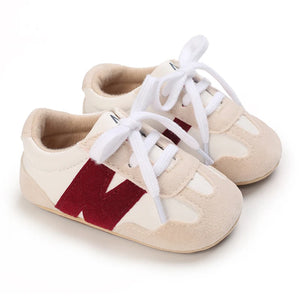 Newborn Baby Sneakers Letter Patchwork Baby Casual Shoes Anti-slip Hundred Toddler Baby Boys Girls Shoes 0-18 Months