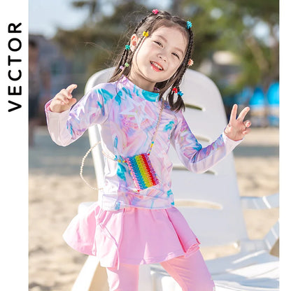 VECTOR Children's Swimsuit Sunscreen Swimsuit Bikini Breathable Split Suit